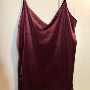 Velvet like tank top